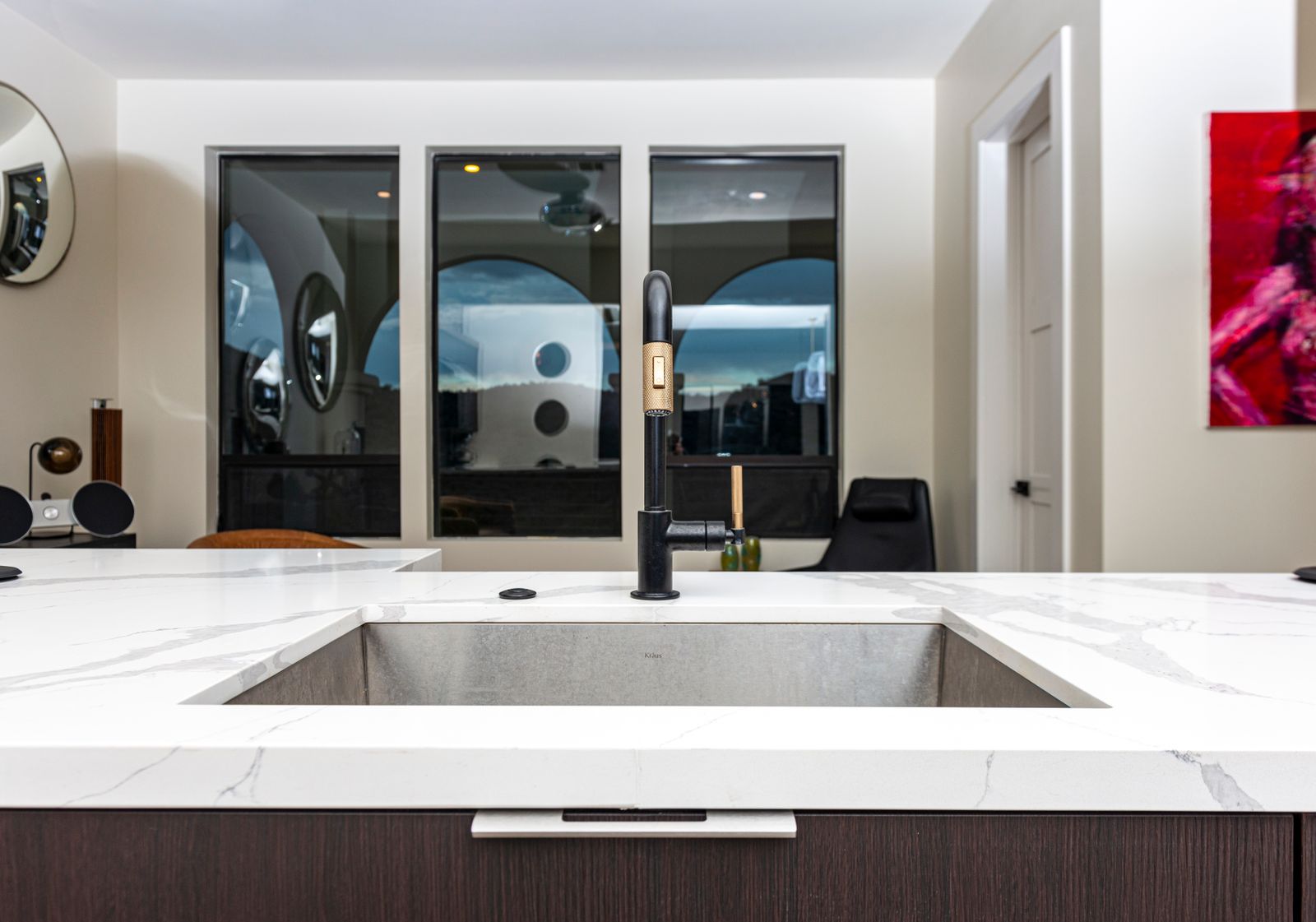 Kitchen sink and faucet